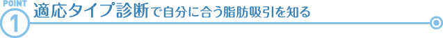 Point3 最適施術をタイプ診断